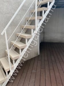 Fehér tölgy Wpc lépcső