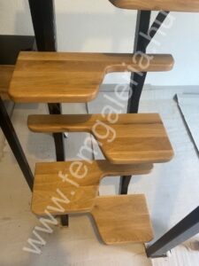 Tölgyfa váltó lépcső lap